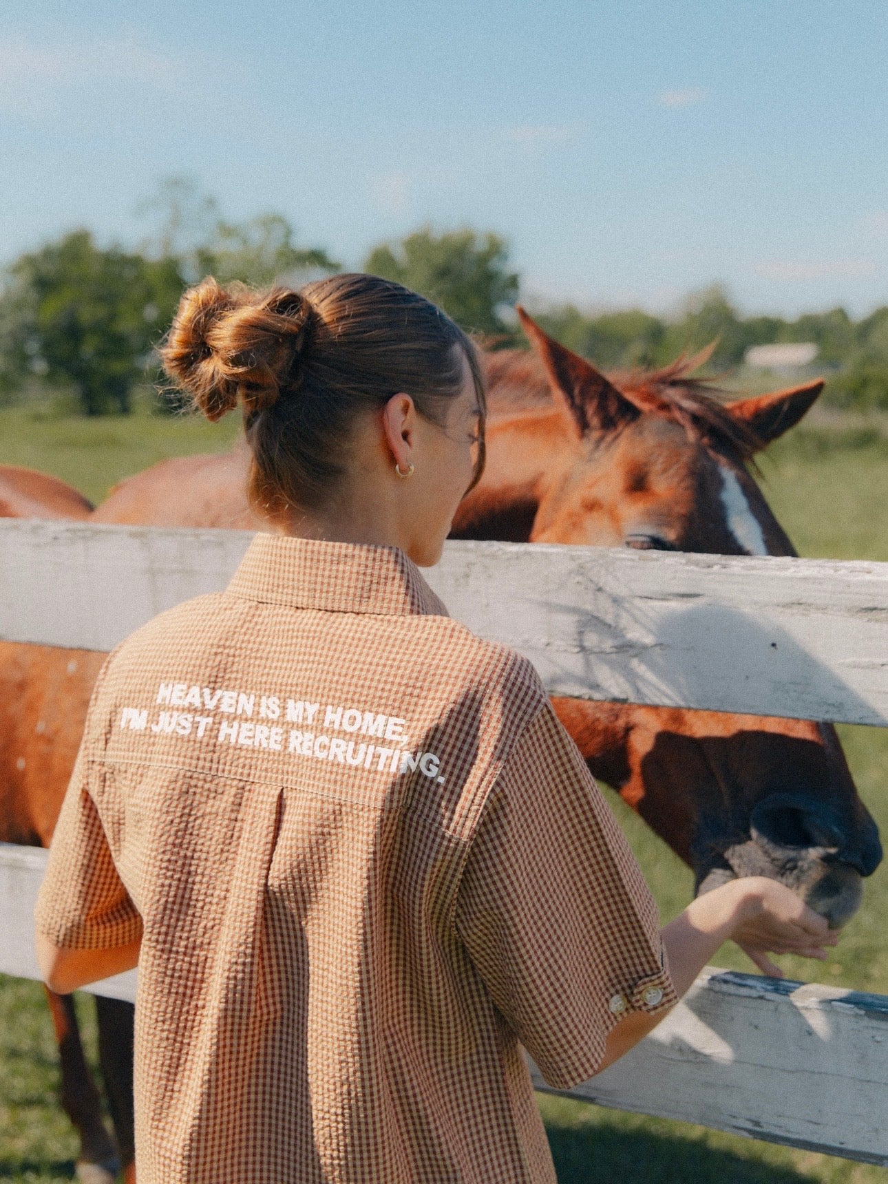 Heaven is my Home Button Up - product image 4