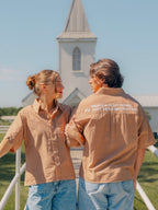 Heaven is my Home Button Up - product image